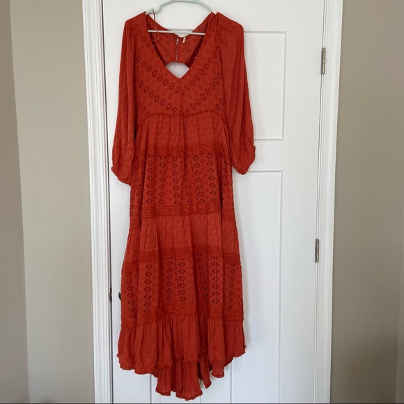 🌿|NWOT| Free People Mockingbird High/Low Dress - Picture 8 of 12